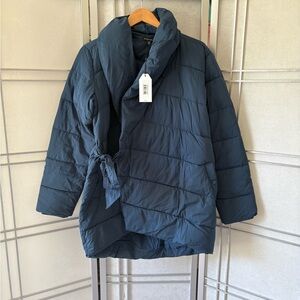 Universal Standard Blue Puffer Jacket